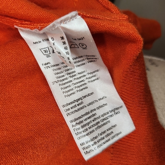 Burnt orange bolero sweater - Picture 10 of 12